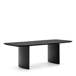 Deens Ovale Eettafel Litto MDF, kleur Zwart