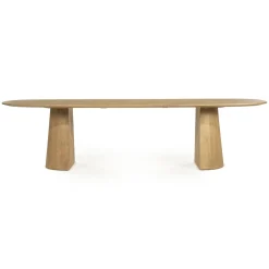 Deens Ovale Eettafel Lune Mangohout, kleur Naturel
