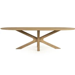 Deens Ovale Eettafel Tycho Mangohout, kleur Naturel
