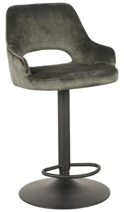 Draaibare Barkruk Fer Velvet (zithoogte 64-84cm)