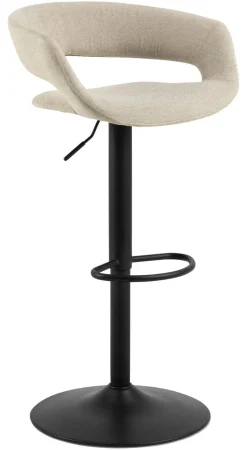 Draaibare Barkruk Pia Chenille (zithoogte 59-80cm)