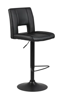 Draaibare Barkruk Rut Lederlook (zithoogte 62-83cm)