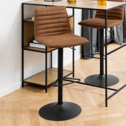 Draaibare Barkruk Yordy PU (zithoogte 60.5-82cm)