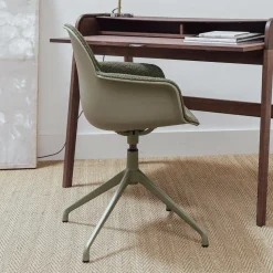 Draaibare Eetkamerstoel Albert Kuip Met armleuning, Bouclé