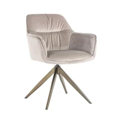 Draaibare Eetkamerstoel Aline Velvet, kleur Khaki