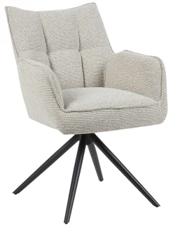 Draaibare Eetkamerstoel Amalfi Bouclé