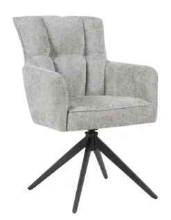 Draaibare Eetkamerstoel Bardi Geweven stof
