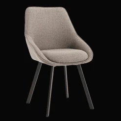 Draaibare Eetkamerstoel Borgo Geweven stof