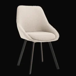 Draaibare Eetkamerstoel Borgo Geweven stof