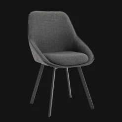 Draaibare Eetkamerstoel Borgo Geweven stof