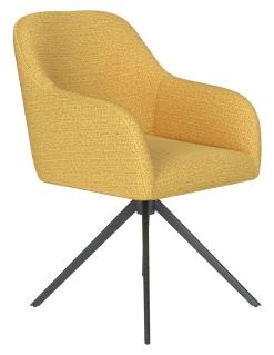 Draaibare Eetkamerstoel Brandalynn Geweven stof