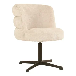 Draaibare Eetkamerstoel Chadwick Fusion, kleur Crème