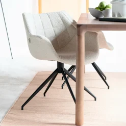 Draaibare Eetkamerstoel Doulton Bouclé