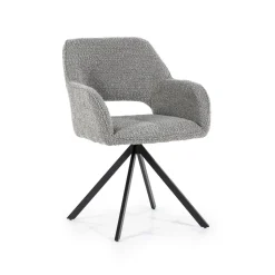 Draaibare Eetkamerstoel Fabio Bouclé