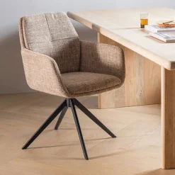 Draaibare Eetkamerstoel Grant Melange stof