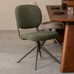 Draaibare Eetkamerstoel Geneva Bouclé