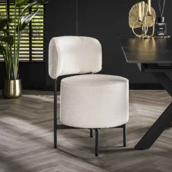 Draaibare Eetkamerstoel Karlita Bouclé