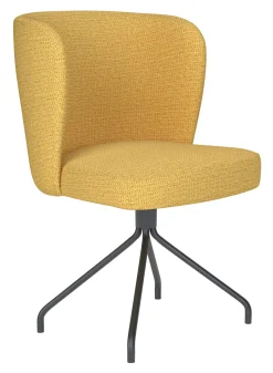Draaibare Eetkamerstoel Kaylena Geweven stof