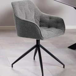 Draaibare Eetkamerstoel Loren Bouclé
