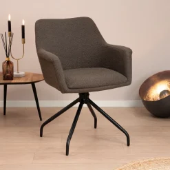 Draaibare Eetkamerstoel Lori Bouclé