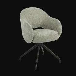 Draaibare Eetkamerstoel Porto Geweven stof