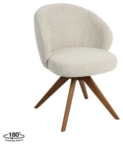 Draaibare Eetkamerstoel Sabi Bouclé