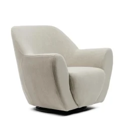 Draaibare Fauteuil The Jill Mouline Linen, kleur Fabulous Flax