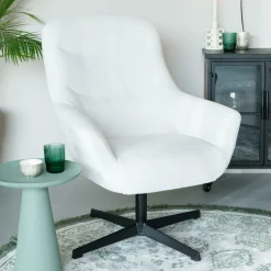 Draaibare Fauteuil Yaki Bouclé