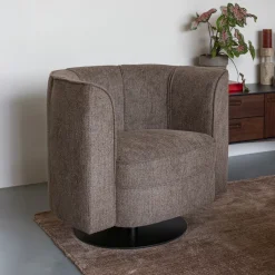 Draaifauteuil Flower Geweven stof