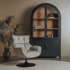 Draaifauteuil Force Bouclé