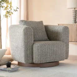 Draaifauteuil Jordan Grove Bouclé