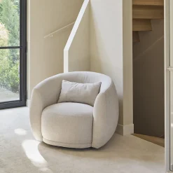 Draaifauteuil Leonardo Chenille Jacquard