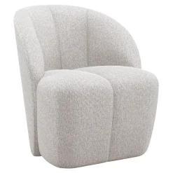 Draaifauteuil Mojo Bouclé, kleur Ecru