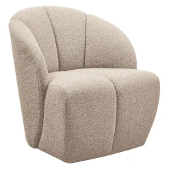 Draaifauteuil Mojo Bouclé, kleur Beige Melange