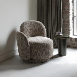 Draaifauteuil Rose Geweven stof