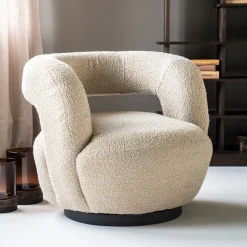 Draaifauteuil Sharon Bouclé