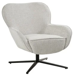 Draaifauteuil Sven Geweven stof, kleur Toffee