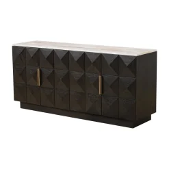 Dressoir Claremont Eiken en travertin, 170cm