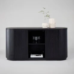 Dressoir Elouise 160cm, kleur Zwart