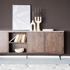 Dressoir Lio Mangohout en Travertin, 200cm