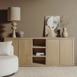 Dressoir Tenna Mangohout, 220cm