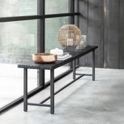 Eetkamerbank Beam Teakhout, kleur Zwart