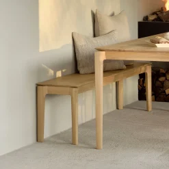 Eetkamerbank Bok Geolied Eikenhout, kleur Naturel