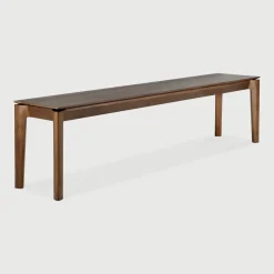 Eetkamerbank Bok Gevernist Teakhout, kleur Bruin