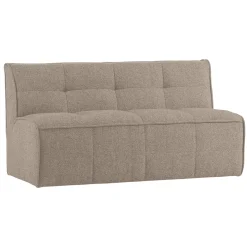 Eetkamerbank Cluster Bouclé, 164cm, kleur Khaki bruin