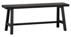Eetkamerbank Imme Grenenhout 110cm, kleur Zwart