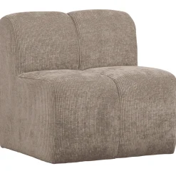 Eetkamerbank Mojo Geweven Rib, kleur Donker Zand