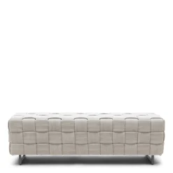 Eetkamerbank Room 48 Mouliné Linen, 150cm, kleur Fabulous Flax