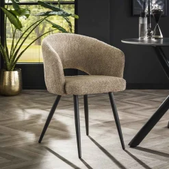 Eetkamerstoel Aiden Bouclé