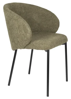 Eetkamerstoel Aoife Chenille, kleur Groen